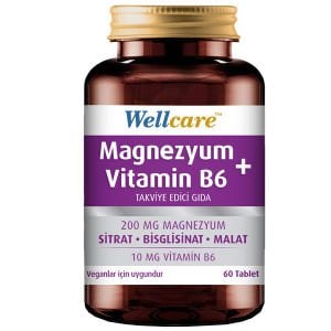 Wellcare 60 Tablet Magnezyum ve Vitamin B6 Takviye Edici Gıda