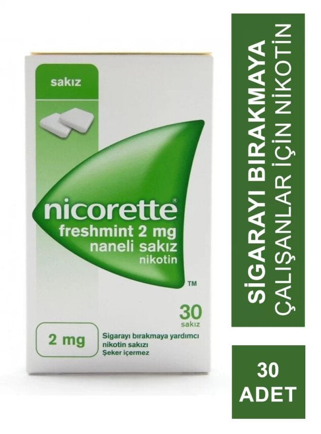 Nicorette Freshmint 2mg Naneli 30 Lu Sakız Nikotin