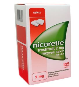 Nicorette Freshfruit 2 mg 105 Adet Meyveli Nikotin Sakızı