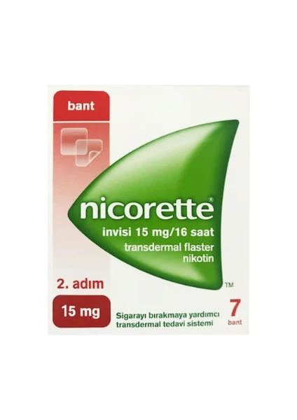 Nico Nıcorette Invısı 2.adım 15MG 7 Nıkotın Bandı