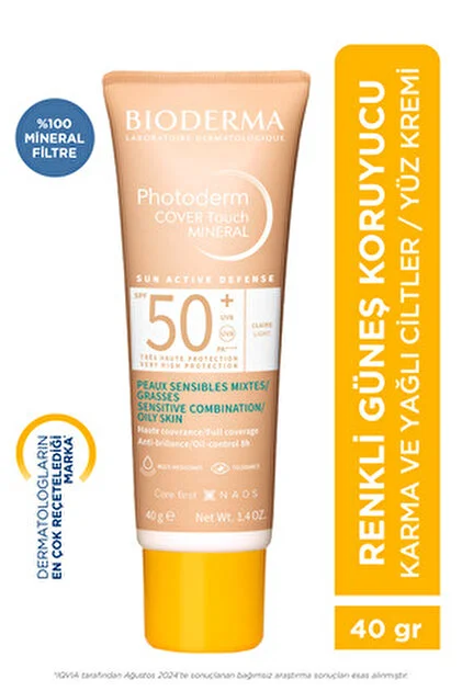 Bioderma Photoderm Cover Touch SPF50+ Very Light 40 ML Güneş Kremi