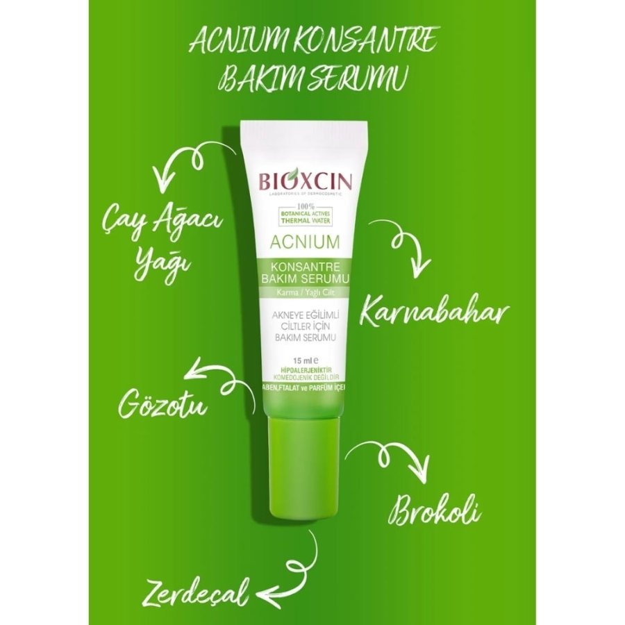 Bioxcin Acnium 15 ml Konsantre Bakım Serumu