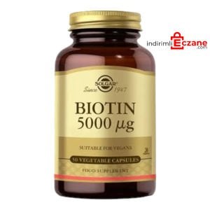 Solgar Biotin 5000 mcg 50 Kapsül