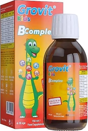 Grovit Kids B Complex Şurup 150 ml