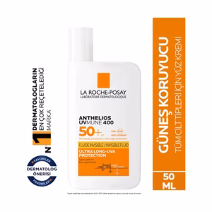 La Roche-Posay Anthelios Uvmune 400 Invisible Fluid SPF50+ 50 ml Tüm Cilt Tipleri İçin Güneş Kremi