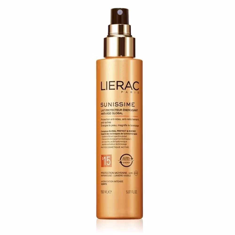 Lierac Sunissime Energizing Prote Milk 150 ml Spf15+ Vücut için Enerji Veren Güneş Sütü