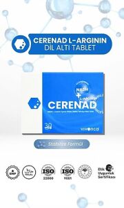 CERENAD+ L-Argının Dilaltı Tablet Nadh ve L-Arjinin İçeren Takviye Edici Gıda