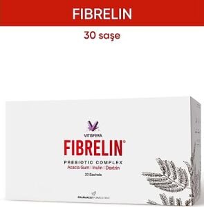 Vitisfera Fibrelin Akasya Gum - Inülin - Dirençli Dekstrin Içeren Prebiyotik Kompleks 30 Saşe