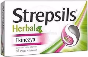 Strepsils Herbal Ekinezya Aromalı 16'lı Pastil