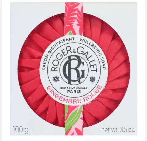 Roger&Gallet Roger & Gallet Gingembre Rouge Katı Sabun 100 g  - Egzotik Kırmızı Zencefil & Kalıcı Doğal Koku