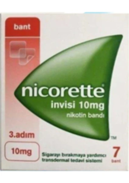 Nıcorette Invısı 3.adım 10MG 7 Nıkotın Bandı