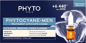 PHYTO CYANE ERKEK TİPİ KRONİK SAÇ DÖKÜLMESİ KARŞITI BAKIM SERUMU 12'Lİ 5 ML