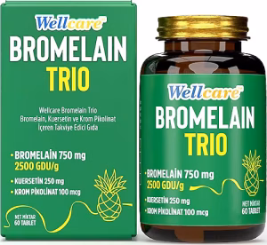 Wellcare Bromelain Trıo 60 Tablet