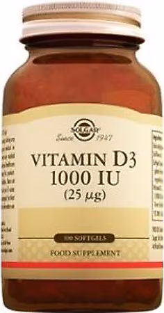 Solgar Vitamin D3 1000 IU 100 Kapsül