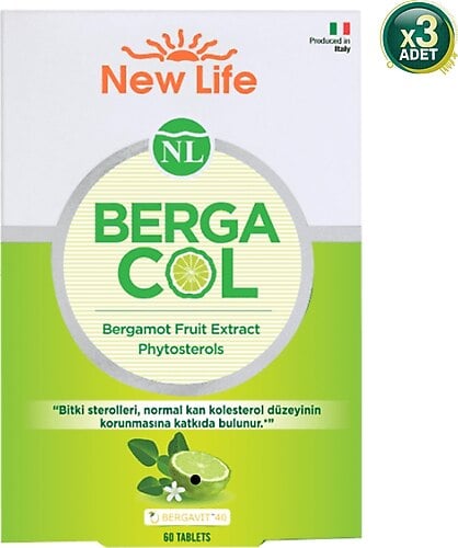New Life Bergacol 60 Tablet - 3 Adet (180 Tablet)