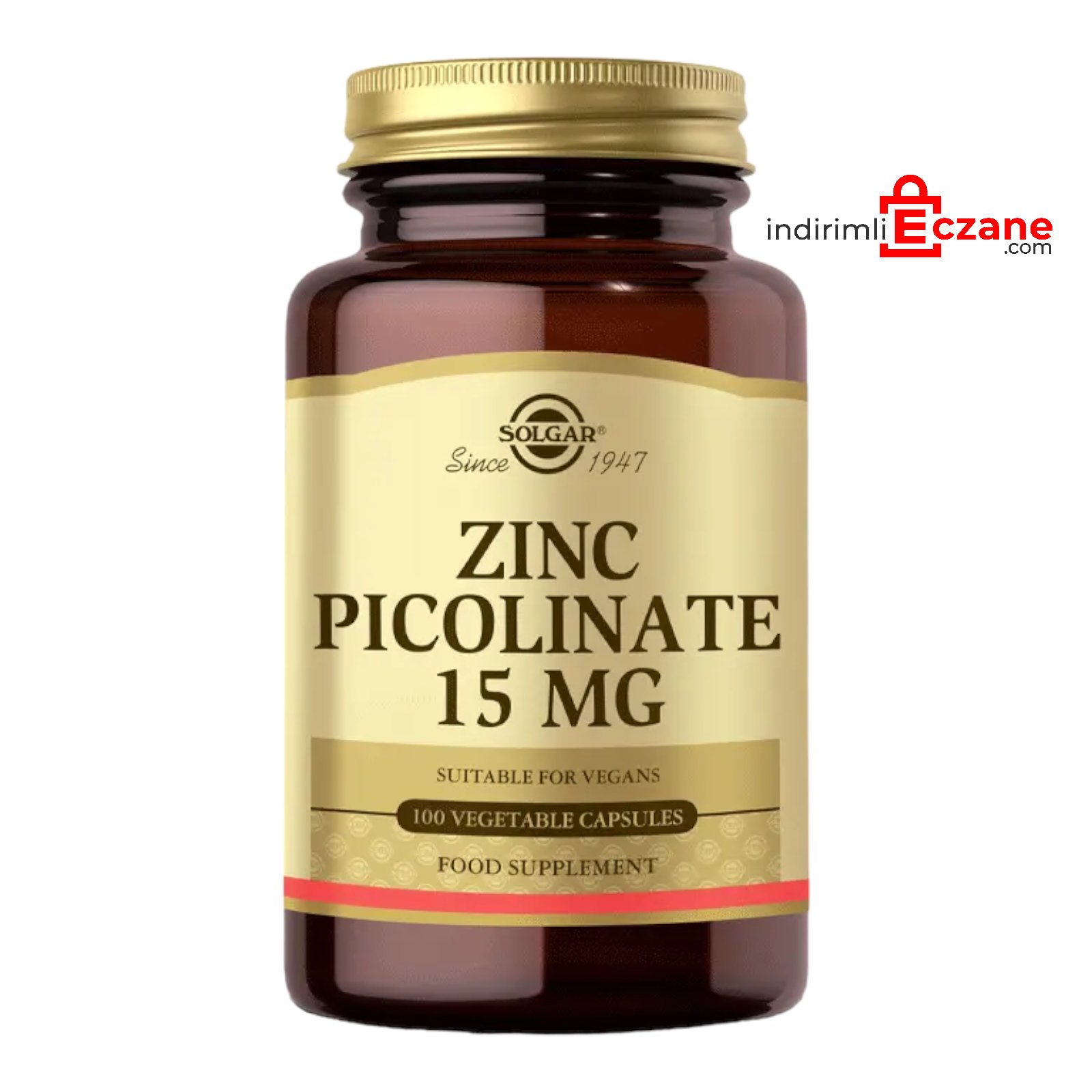 Solgar Zinc Picolinate 15 mg 100 Tablet Çinko