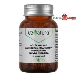 VeNatura Cranberry ve D Mannoz Takviye Edici Gıda 30 Yumuşak Kapsül