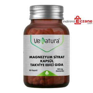 Venatura Magnezyum Sitrat 60 Kapsül