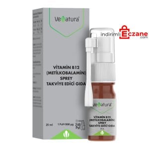 Venatura Metilkobalamin Sprey Takviye Edici Gıda 20 ml