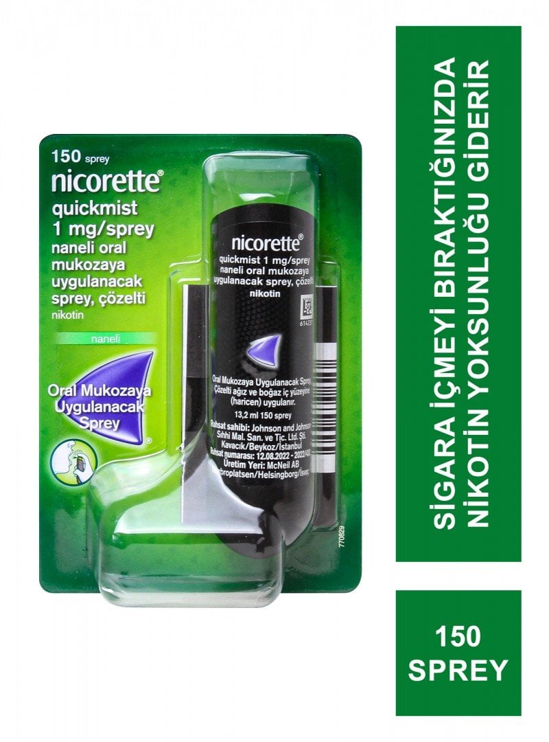 Nicorette 1 Mg Naneli 150 ml Sprey Ağız Spreyi