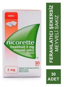 Nicorette Freshfruit 2 mg 30 Adet Meyveli Nikotin Sakızı