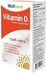 Wellcare Vitamin D3 600 IU 5 ml Sprey