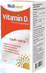 Wellcare Vitamin D3 600 IU 5 ml Sprey
